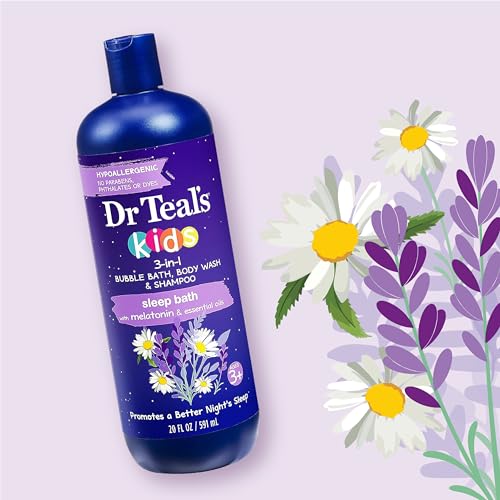 Dr Teal's - Dr Teal’s Kids Banho de Sono 3 em 1: Banho de Espuma, Gel de Banho  Dr Teal’s