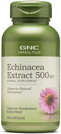 Herbal Plus Extrato de Equinácea 500mg | Reforça a Resistência Natural | 100 Cápsulas - GNC