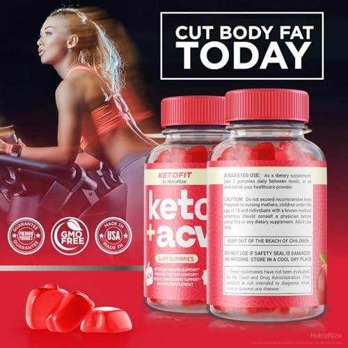 NutraRize - Ketofit Gummies ACV – Fórmula Avançada para Perda de Peso – Keto Fit Gomitas – Avaliações | Comprimidos de Emagrecimento com Vinagre de Maçã | Resultados Rápidos e Eficazes | 100% Natural e Sem Colaterais