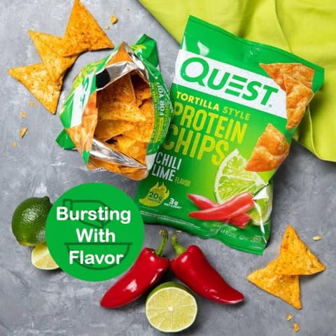 Pacote Variado de Chips de Proteína Quest – Sabores Sortidos – Snacks de Alta Proteína – 6 Pacotes de Alta Proteína, Baixo Carboidrato, Sem Glúten, 31g (Lenço Purpalia)