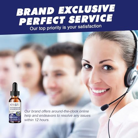 Alliwise - Suplemento Líquido de Potássio e Magnésio – Complexo Calmante de Magnésio de Alta Absorção 500mg
