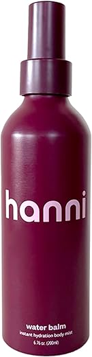 Water Balm – Spray Hidratante Corporal para Mulheres, com Ácido Hialurônico e Mais para Cuidados com a Pele, Hidratação para Todos os Tipos de Pele, Loção Hidratante - HANNI