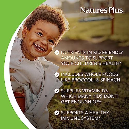 Animal Parade Multivitamínico Infantil – 50 Gomas em Formato de Animais – Cereja e Uva – Marca Natures Plus - Natures Plus