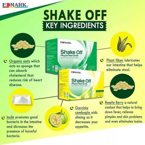 Generic - Shake Off Phyto Fiber Sabor Pandan – Fibra Vegetal para Emagrecimento – 100g