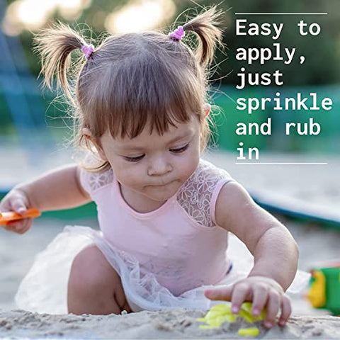 Safflower Safari - Protetor Solar em Pó para Bebês 100% Natural FPS 25 Óxido de Zinco Não Nano – à Prova d’Água