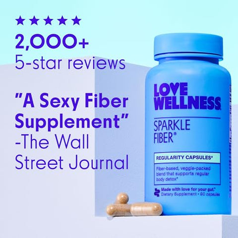Suplemento de Fibra Sparkle para Saúde Digestiva | Pó de Casca de Psyllium | Suporta Regularidade | 100g - Love Wellness