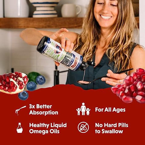 Barlean's - Barlean’s Flaxseed and Borage Liquid – Ômega 3, 6 e 9 – 473ml