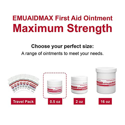 emuaid - Emuaid EMUAIDMAX Pomada 15g – Creme para Eczema. Tratamento de Força Máxima. Use Força Máxima para Pé de Atleta, Psoríase, Coceira, Irritação e Infecção por Fungos na Pele