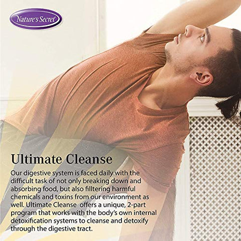 Nature's Secret - Nature’s Secret Ultimate Cleanse – 240 Comprimidos (2 Embalagens) | Detox Completo | Limpeza Intestinal | Marca Nature’s Secret