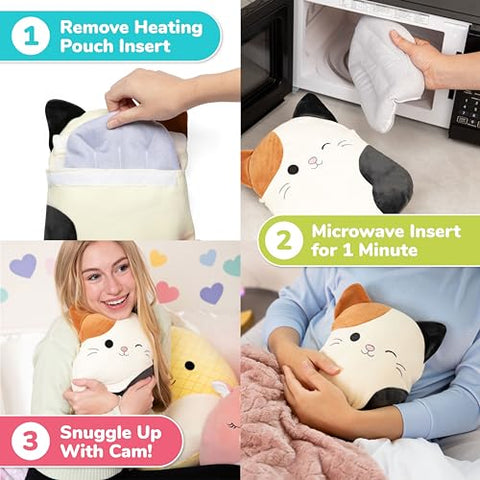 WHAT DO YOU MEME? - Aquecedor de Pelúcia Squishmallows Cam – Almofada Térmica para Cólicas by Relatable®