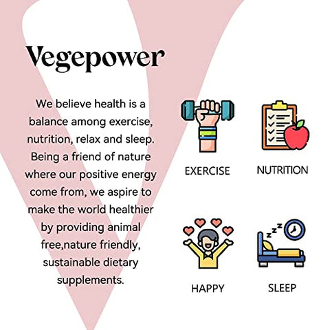 VEGEPOWER - Gomas Veganas de Ferro – com Vitamina C, A, Complexo B, Ácido Fólico, Zinco para Adultos : [Nome da Marca]