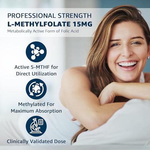 Nextdia - L-MethylFolate 15mg: Potencialize sua saúde com o melhor suplemento de metilfolato