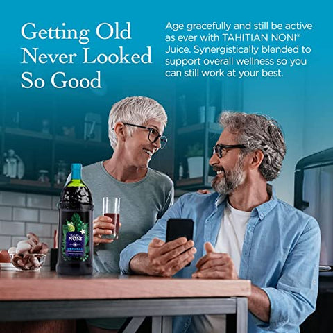 Tahitian Noni - Suco de Noni Tahitian da Morinda – Puro de Fruta Noni Original e Autêntico com Blueberry Natural – 100% Natural e Delicioso!