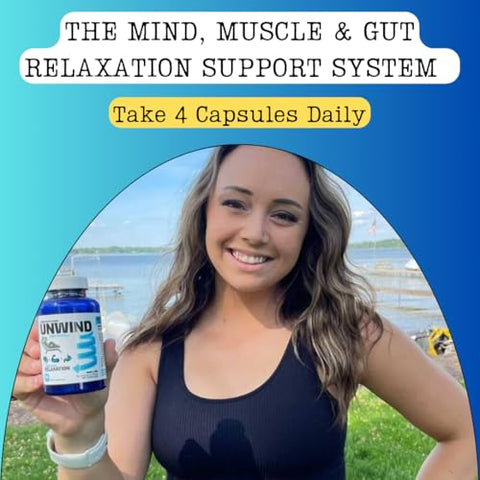 Natural Science Creation - Unwind – Suplemento Avançado de Relaxamento, Magnésio Elemental de Força Máxima, Melissa, Primavie Shilajit, Gengibre – 120 Cápsulas – Fabricado nos EUA