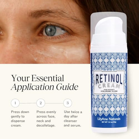 Creme Retinol – Hidratante Anti-Envelhecimento para o Rosto | 50g - LilyAna Naturals