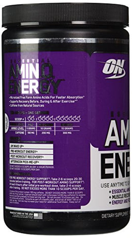 Amino Energy Concord Grape – 30 Porções, 270g - Optimum Nutrition