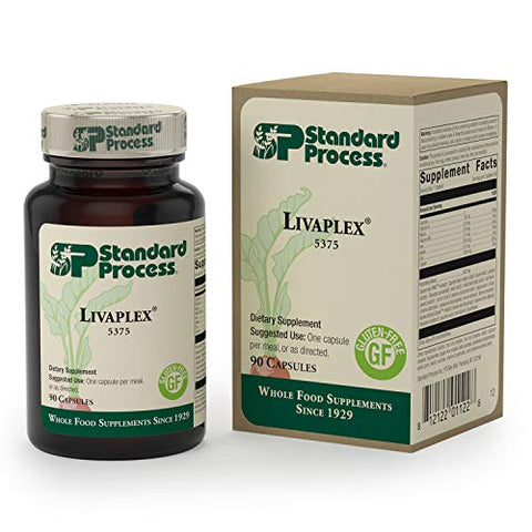Standard Process Inc. - Standard Process Livaplex – Suporte para Saúde Digestiva, Intestinal, Hepática e da Vesícula Biliar com Rábano Negro Espanhol, Betaina HCl e Ingredientes Orgânicos  Standard Process