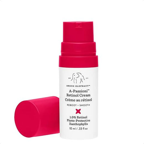 A-Passioni Creme Anti-Rugas com Retinol. Iluminador, Restaurador e Vegano com Vitamina F (10 mL / 0,33 fl oz) (Midi) - Drunk Elephant