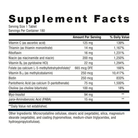 Glycogenics – Complexo de Vitaminas B – Suporte Energético – 60 cápsulas - Metagenics