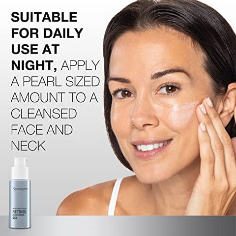 Creme Hidratante Facial Neutrogena Retinol, Reparador de Rugas Rápido, Creme Noturno Anti-Rugas, Rosto Anti-Rugas