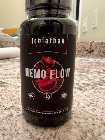 Leviathan Nutrition - Hemo Flow | Nattokinase para Óxido Nítrico | Suplemento | 60 cápsulas | 500mg | Marca Hemo Flow