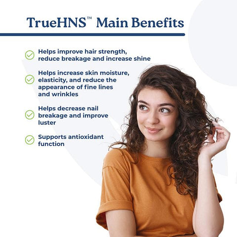 NatureCity - True-HNS Cynatine Keratin e Biotina Vegetal | Cápsulas Veggie 120 un. | Cabelos e Unhas Mais Fortes e Saudáveis | Não Transgênico