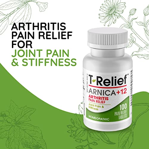 MediNatura - T-Relief Artrite Arnica 12 Medicamentos Naturais para Alívio da Dor Auxiliam no Alívio de Rigidez e Dores Musculares – Marca T-Relief