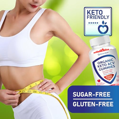 Defense Dose - Gummy Orgânico Keto ACV Avançado para Perda de Peso – Sem Glúten  | 100g