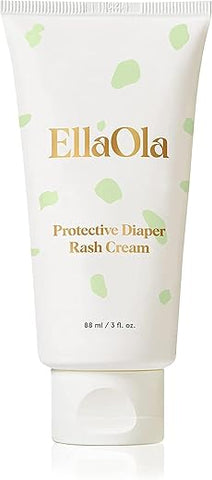 ELLAOLA - Creme Orgânico para Assaduras de Fralda de Bebê com Pele Sensível – Pomada de Óxido de Zinco 14% Alivia Irritação, Protege contra Assaduras e Inflamação, Sem Fragrância | 30g