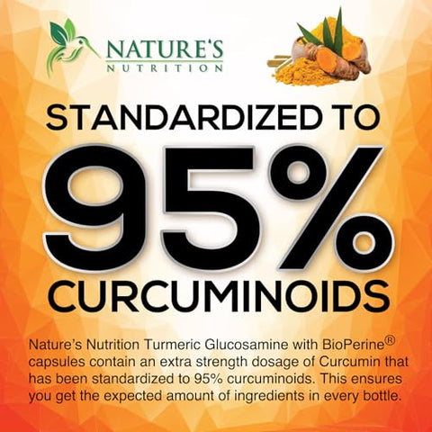 Nature's Nutrition - Curcuma com BioPerine e Gengibre – Potencialize sua Saúde com a Marca Turmeric+ – 100g