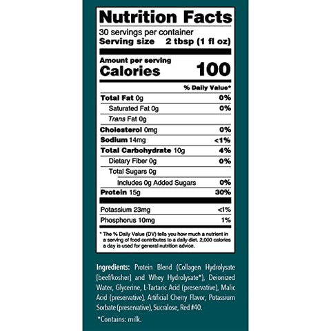 DermaRite - Dermarite Industries Proheal – Suplemento Líquido de Proteína Sem Açúcar – 500ml