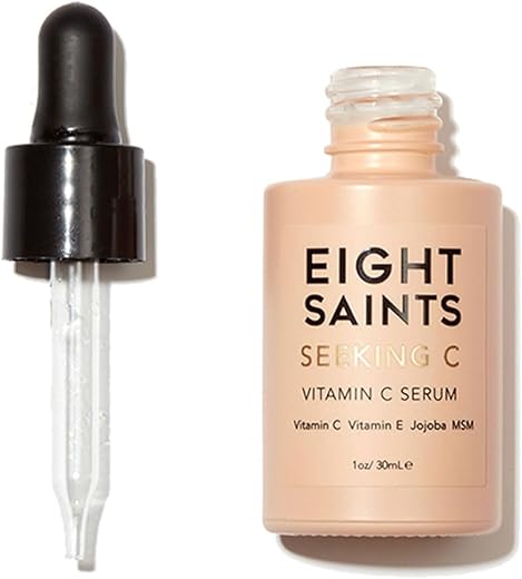 Serum Facial Vitamina C, Anti-Envelhecimento, Ácido Hialurônico, Vitamina E, Aloe Vera Orgânica e Óleo de Jojoba, Hidratante – 30ml - Eight Saints