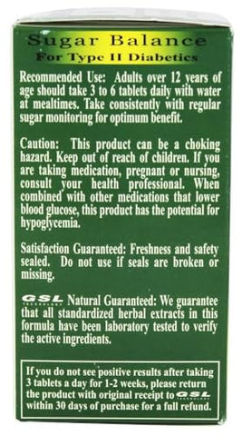 Sugar Balance | Suplementos para Equilíbrio de Açúcar (2 Frascos) | 90 Comprimidos/Frasco (Total de 120 Unidades) | TECH Sugar Balance | Fabricado nos EUA - GSL