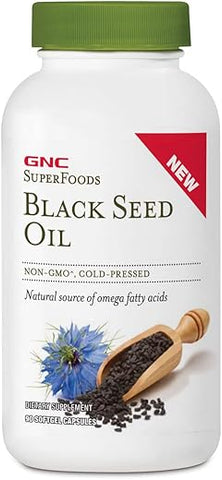 SuperFoods Óleo de Semente de Nigella, 90 Cápsulas Softgel – 100% Natural e Rico em Nutrientes - GNC