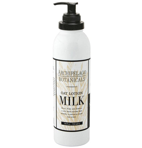 Loção Corporal Archipelago Botanicals Oat Milk – Hidratante Diário Nutritivo e Calmante para Pele Seca – Livre de Parabenos, Ftalatos e GMOs (532 ml)