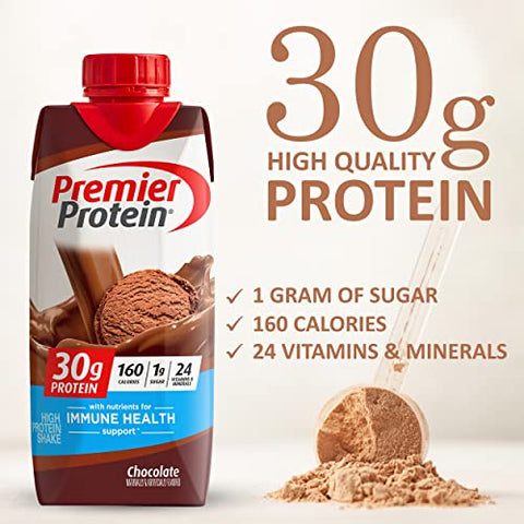 The Award Box - Premier Shake de Alta Proteína, Pack de Variedade Chocolate e Baunilha, 330 ml, 6 de cada sabor (12 Pack) na Caixa de Prêmios