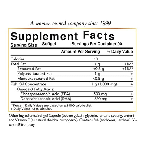 Cocó March N.M.D - Coco March Marine Omega-3 – ALTA POTÊNCIA 500 mg EPA / 250 mg DHA Revestido Entérico, Sem Sabor de Peixe, Sem Glúten, Sem Lactose, Amigo do Paleo, Amigo do Keto, Livre de Transgênicos – 3 MESES