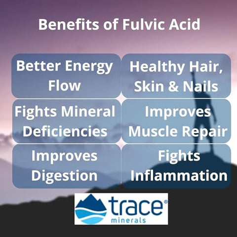 Colloidal Minerals Líquido | Minerais Coloidais Líquidos, Vegetais Naturais Veganos, Suplementados com Ácido Fúlvico | 946 ml | Marca Trace Minerals - Trace Minerals