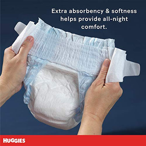 HUGGIES - Fraldas Noturnas Huggies Overnites Tamanho 3, 24 Unidades – Absorção Noturna