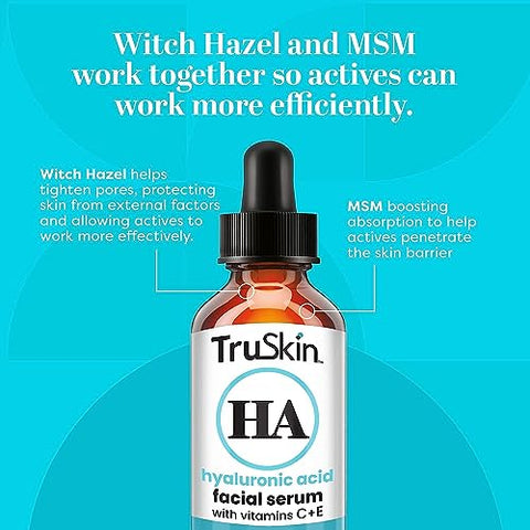 TruSkin Naturals - TruSkin Trio de Soro Facial – Ácido Hialurônico, Vitamina C | 30ml, 20g