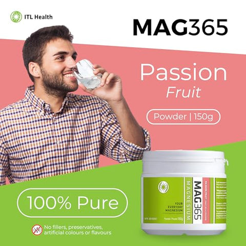 MAG365 Magnesium - Your Everyday Magnesium - ITL Health | MAG365 | Citrato de Magnésio Iônico | Metabolismo Saudável, Formação de Tecidos | 100g