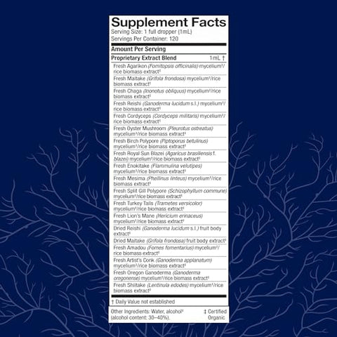 MyCommunity Extract – Suplemento de Cogumelos com 17 Espécies para Suporte Imunológico – Extrato com Cabeça de Leão, Reishi, Chaga, Cordyceps, Cauda de Peru – 60g - Host Defense