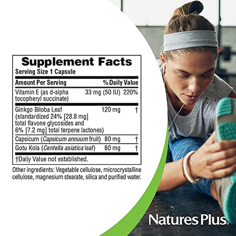Gingko-Combo – 120 mg: Potencialize sua memória e concentração com o Gingko-Combo da Natures Plus – 120 mg - Natures Plus