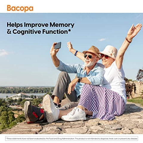 Doctor's BEST - Doctor’s Best Bacopa com Synapsa: Melhora a Memória, Antioxidante, Não-OGM, Vegano, Sem Glúten