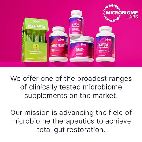 MegaMarine Ômega 3 – Suplemento de EPA DHA Específico para o Intestino – Apoio à Saúde Intestinal – Reforça o Sistema Imunológico - Microbiome Labs