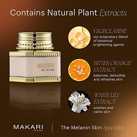 MAKARI - Creme Facial Makari Classic Day Radiance (50ml) | Tratamento Anti-Envelhecimento para Manchas Escuras, Cicatrizes, Imperfeições e Hiperpigmentação | Hidratante Facial para Pele Seca