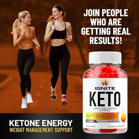Indelo - (3 Pacotes) Gomas Ignite Keto ACV – Fórmula Avançada Ignite Keto Plus ACV Gummies Vinagre de Maçã – Suplemento Alimentar Ignite ACV (180 Gomas)