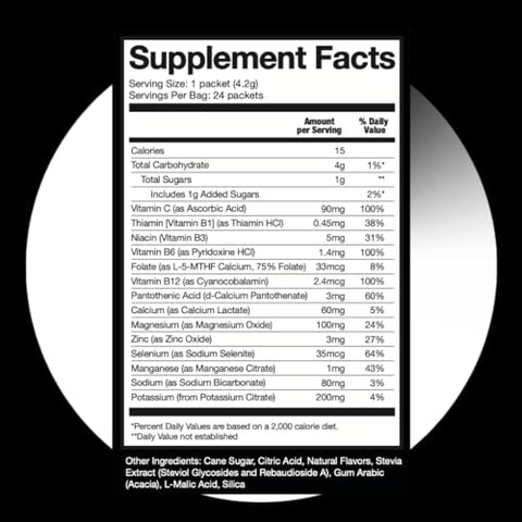 HALO Sport - Halo Hydration – Pó de Eletrólitos Sabor Pêssego – 24 Porções (5g Cada) – Bebida Orgânica Hidratante com Baixo Açúcar, Vitaminas e Minerais Essenciais – Vegano