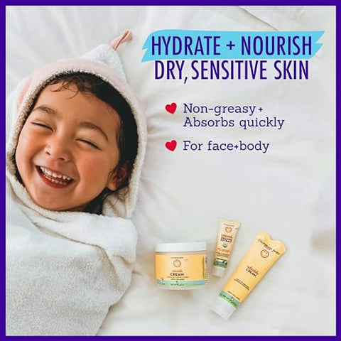 Creme de Calêndula | Creme Facial Ultra-Suavizante para Bebês | 100% à Base de Plantas | Calêndula Orgânica Aloe Vera | Fragrância de Lavanda | Loção para Pele Sensível do Bebê | Alergia - California Baby