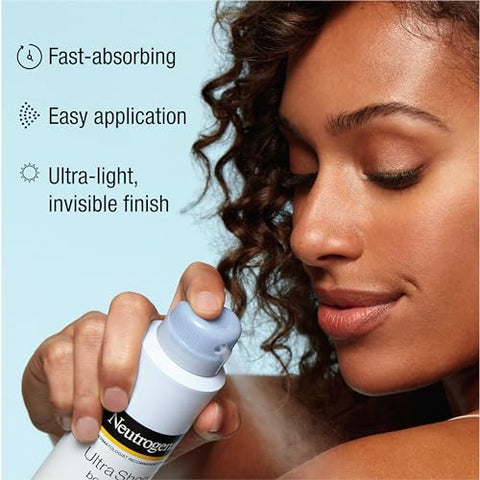Ultra Sheer Body Mist Protetor Solar Spray FPS 45, Leve, Não Oleoso – 118 ml - Neutrogena